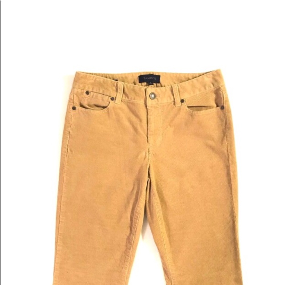 Talbots Curvy Beige Corduroys ⢠Womens Size 4 Long - Picture 2 of 7
